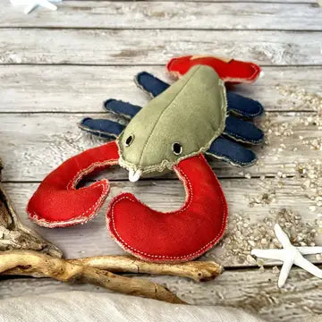 Hundespielzeug Hummer aus robustem Baumwoll-Canvas mit Kokosfaser