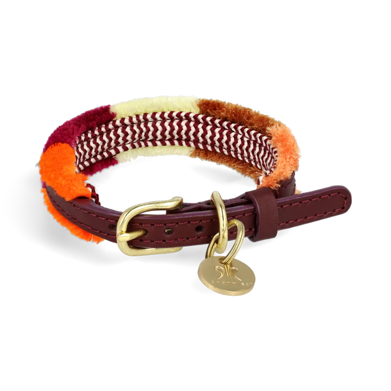 Chommies POMM POMM Adjustable Collar Autum für kleine Hunde & Welpen
