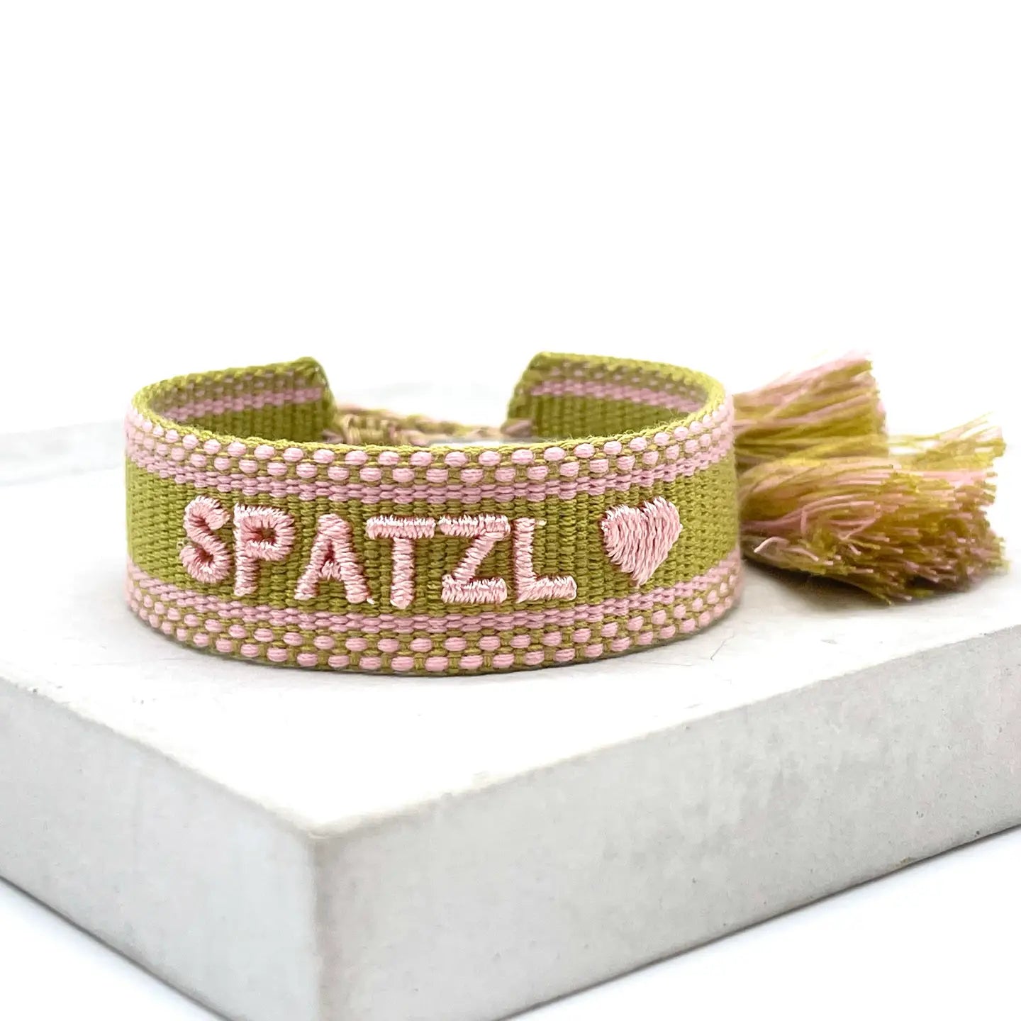 Statement Armband SPATZL Pistazie