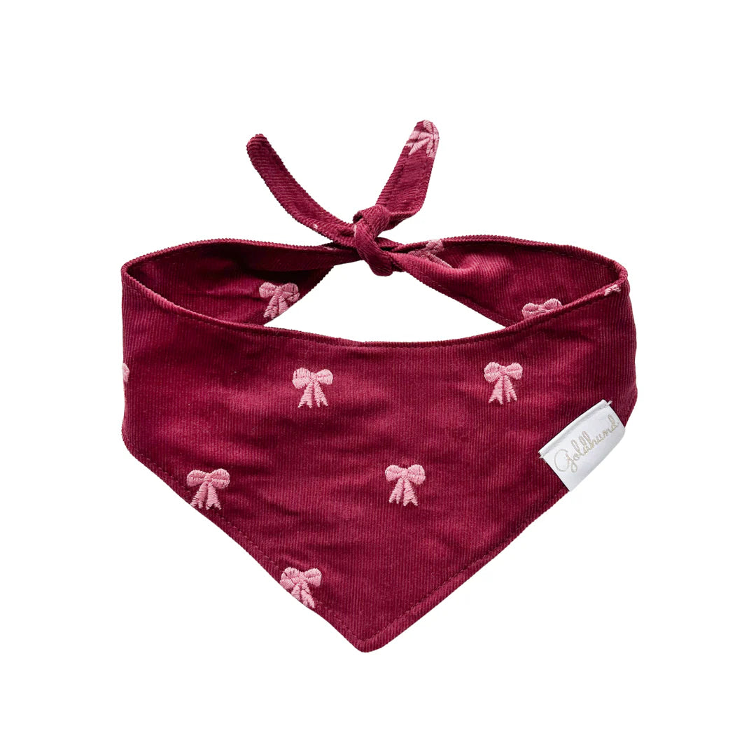 Goldhund Hundehalstuch Cord Little Bows