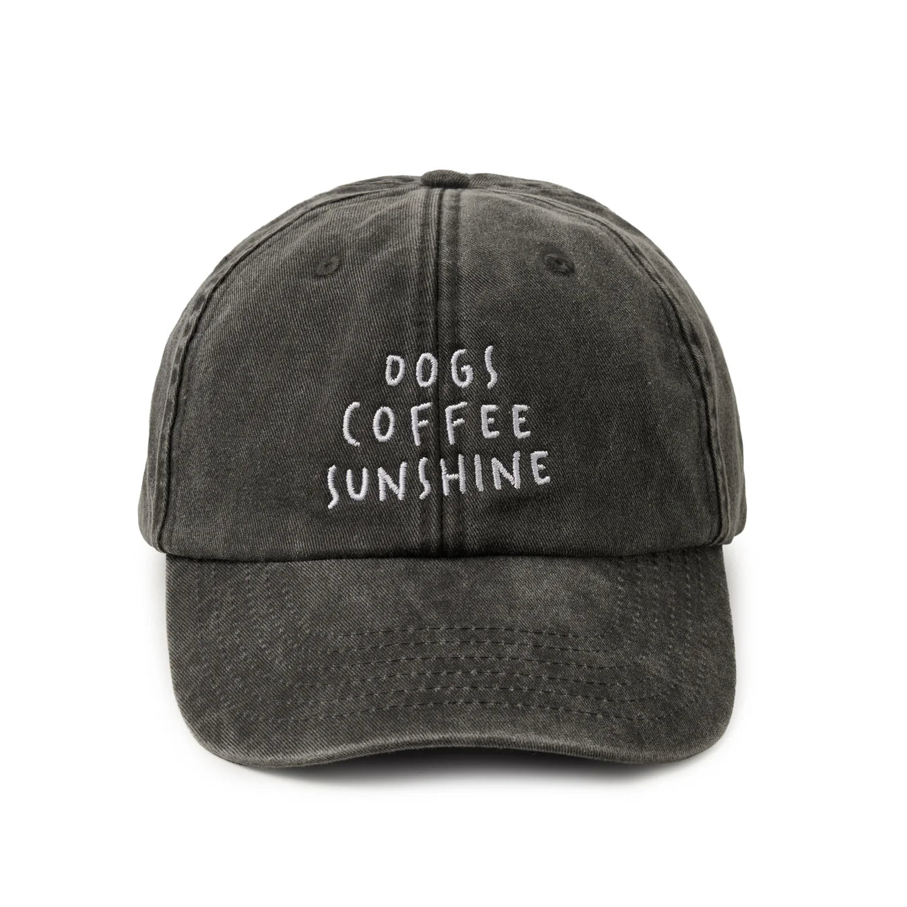 Cap DOGS COFFEE SUNSHINE Vintage Denim Black - Lieblingspfote