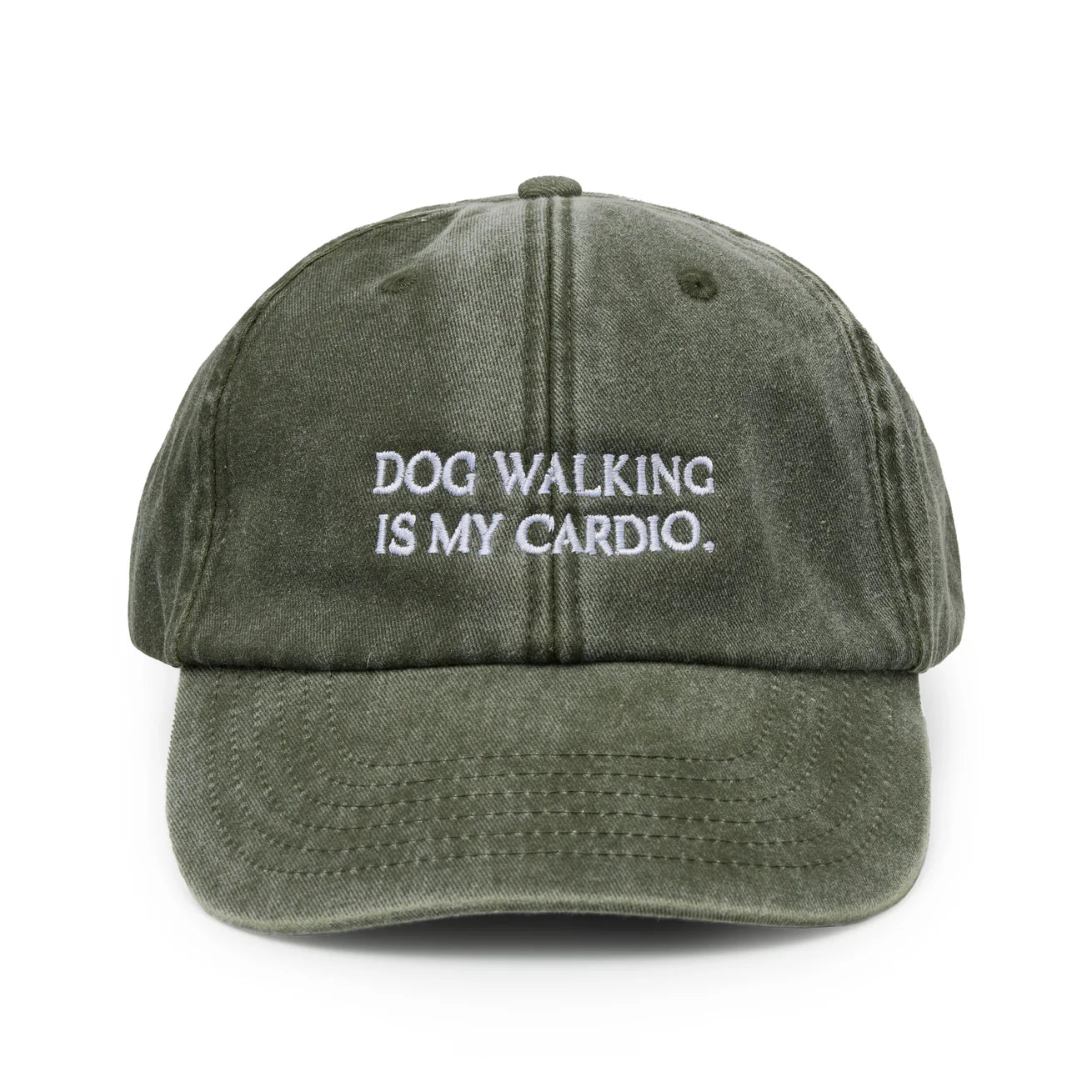 Cap Vintage Dog Walking is my cardio Green used - Lieblingspfote