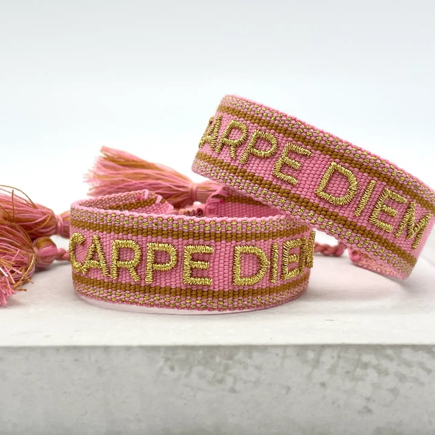 Dekobild Statement Armband CARPE DIEM Rosy - LOVIN'DOG