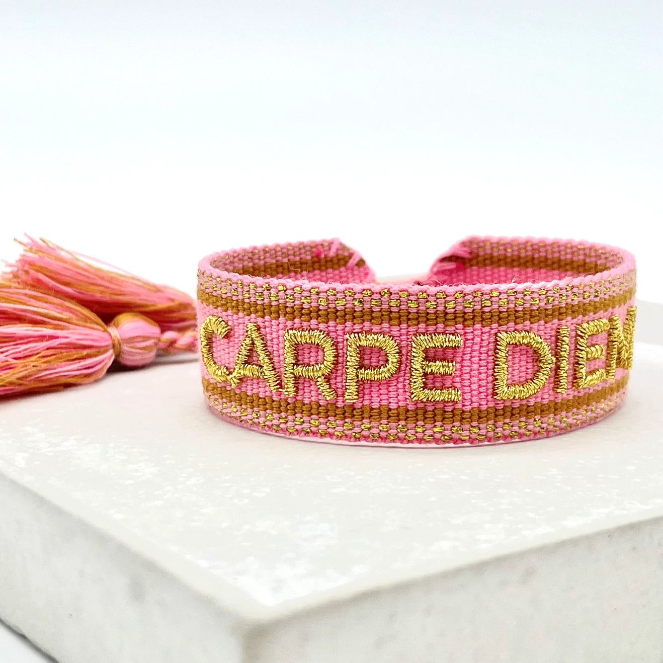 Statement Armband CARPE DIEM Rosy - LOVIN'DOG