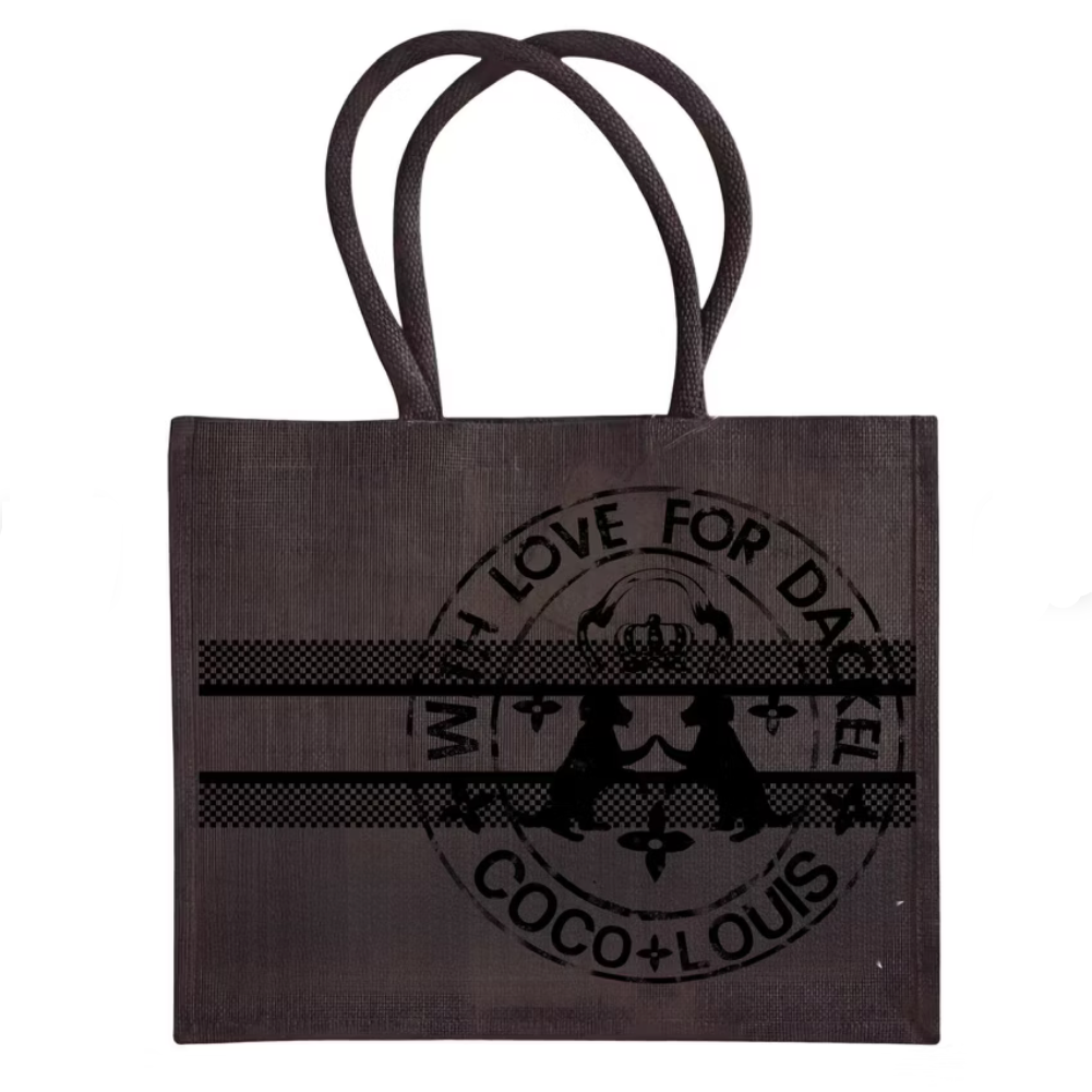 COCO + LOUIS Black Edition Shopper mit verschiedenen Hundemotiven