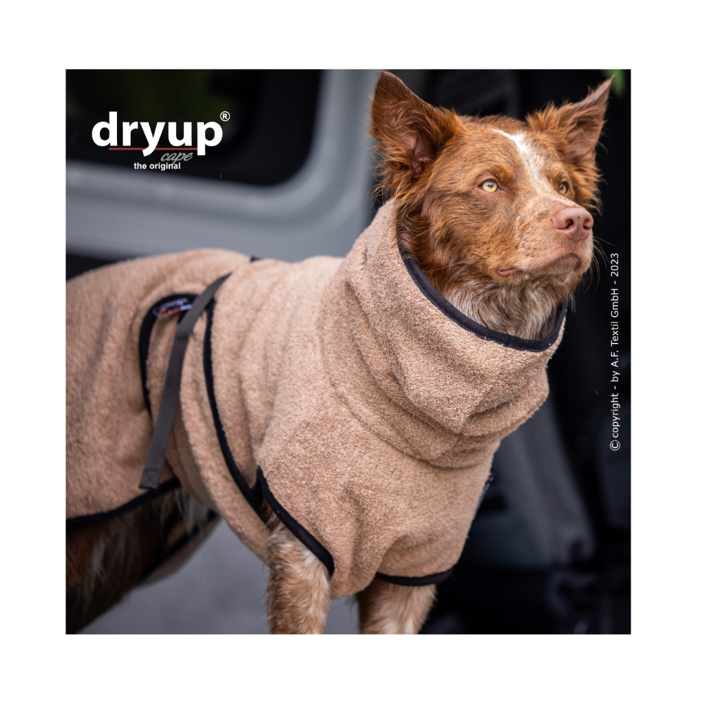 Hundebademantel DRYUP Cape COOFFEE - actionfactory
