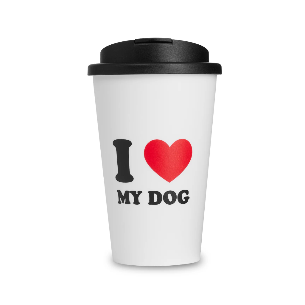 Thermobecher I ♡ MY DOG White 350 ml - Lieblingspfote