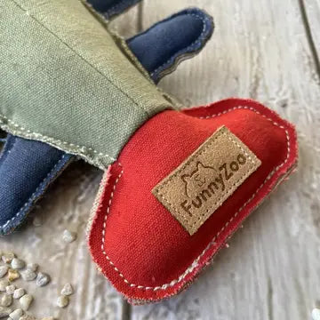 Hundespielzeug Hummer aus robustem Baumwoll-Canvas mit Kokosfaser
