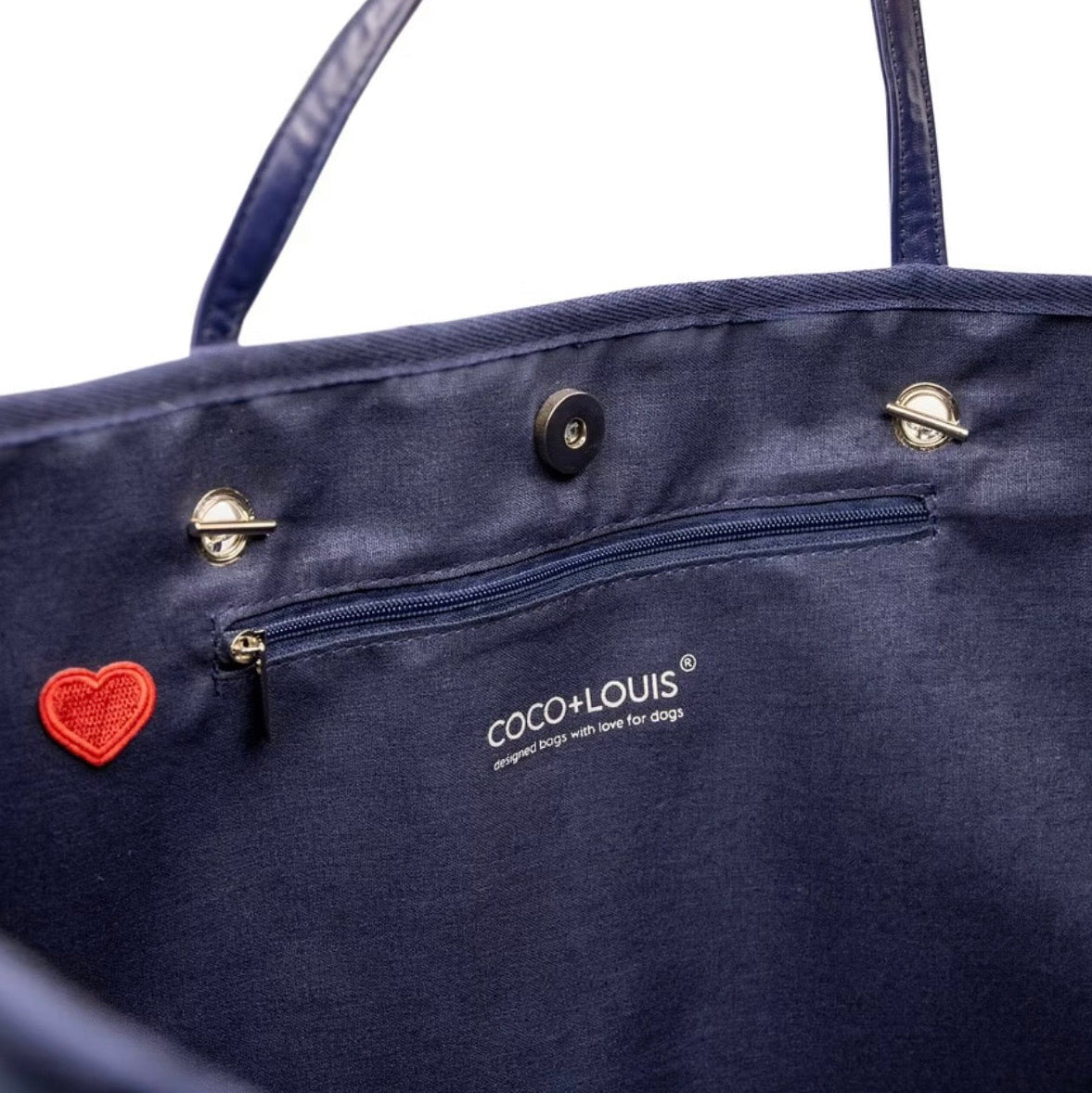 COCO + LOUIS "et voilà! Denim-Bag" mit Deinem Hund - personalisierbar