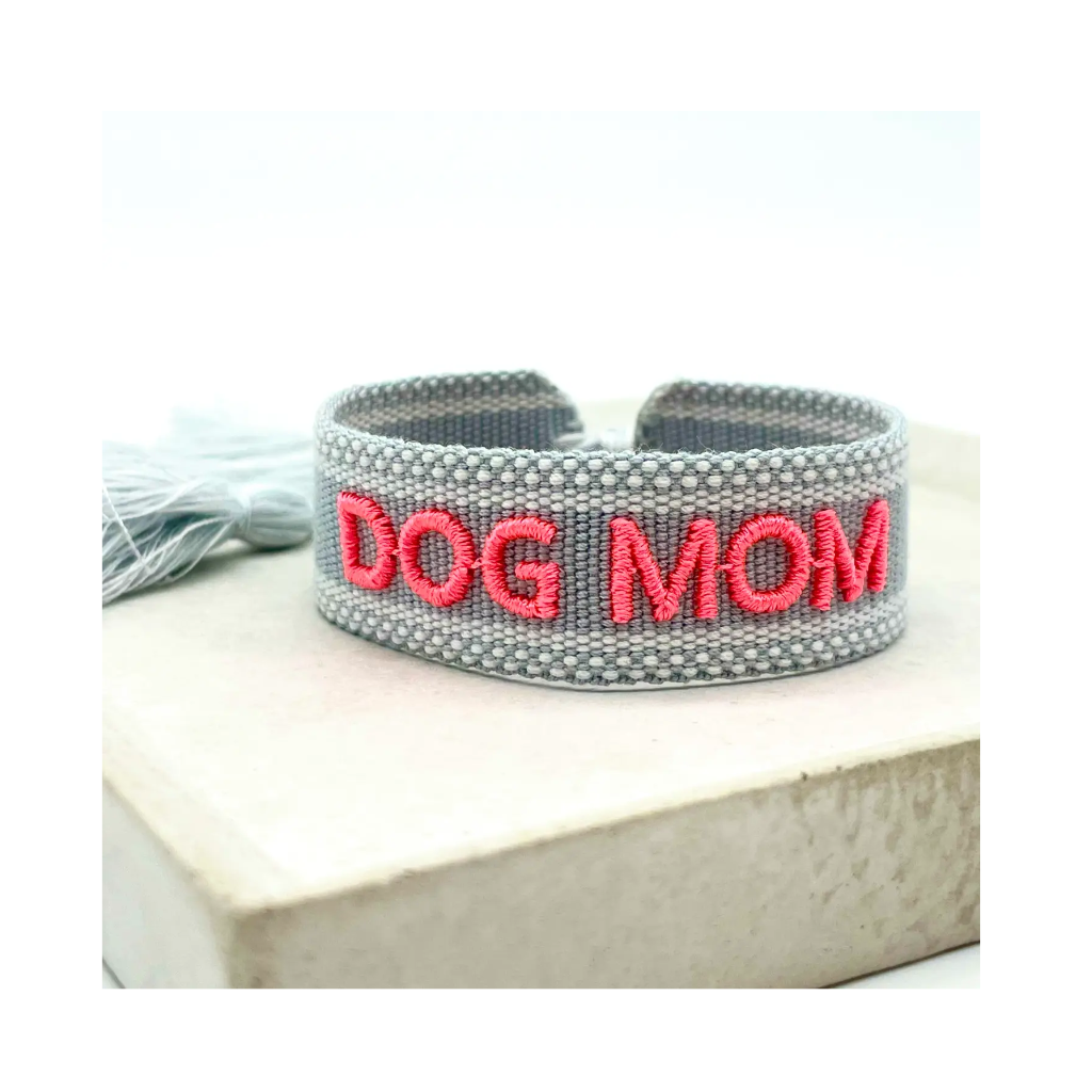 Statement Armband DOG MOM Grey - LOVIN'DOG