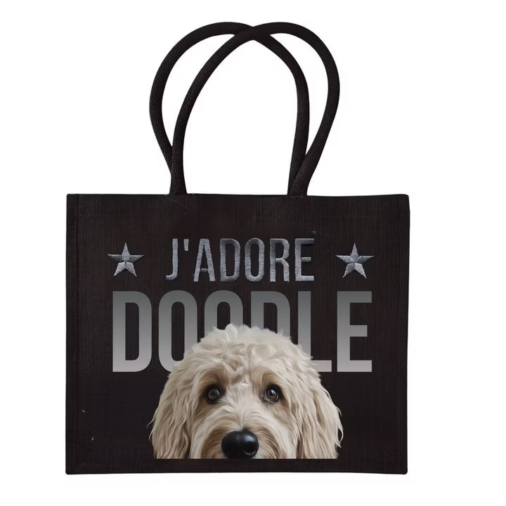 COCO + LOUIS Black Edition Shopper mit verschiedenen Hundemotiven