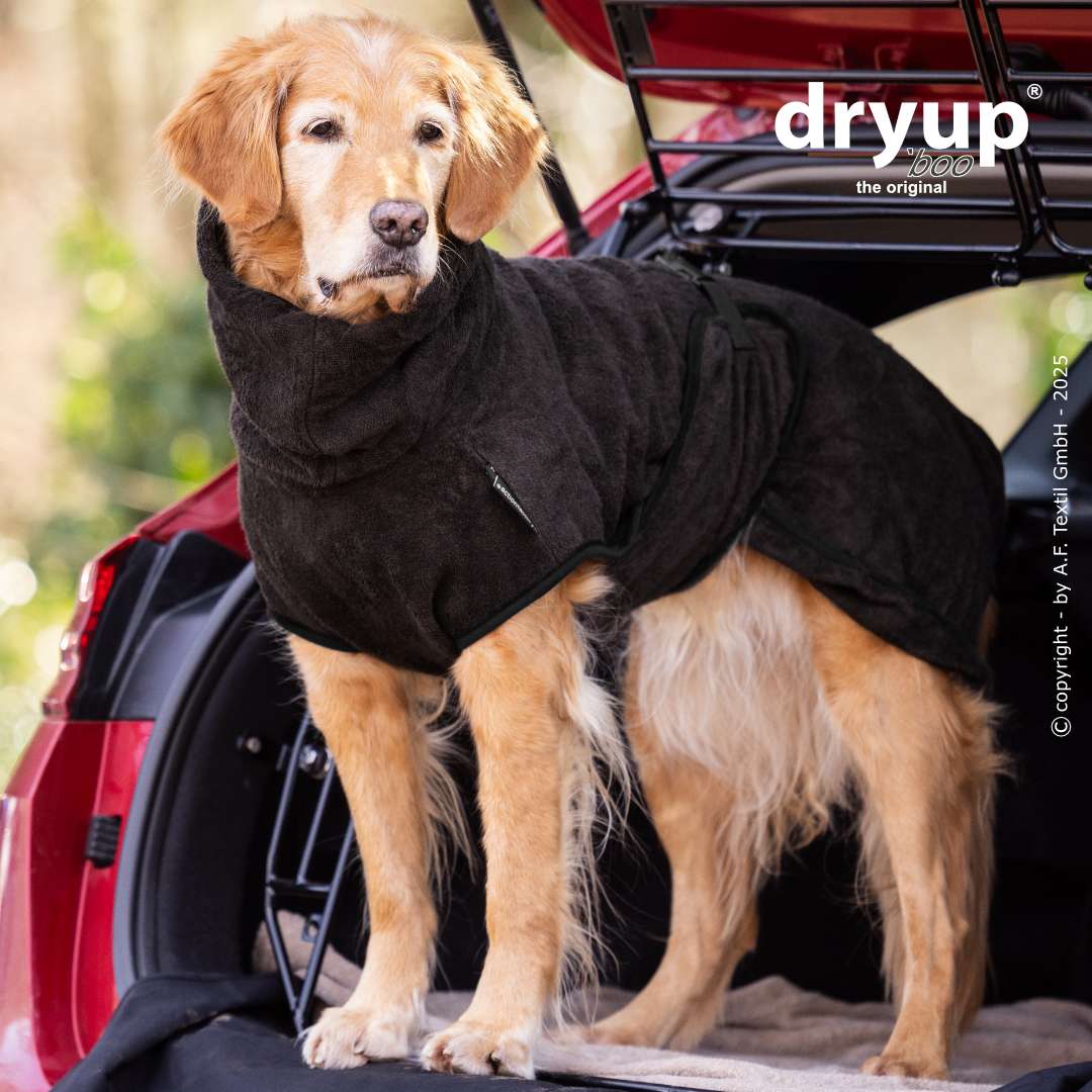 Hundebademantel DRYUP Cape BAMBOO Dark Grey