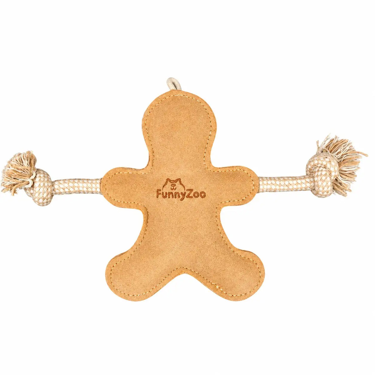 Hundespielzeug Lebkuchenmann aus Wildleder X-MAS Edition