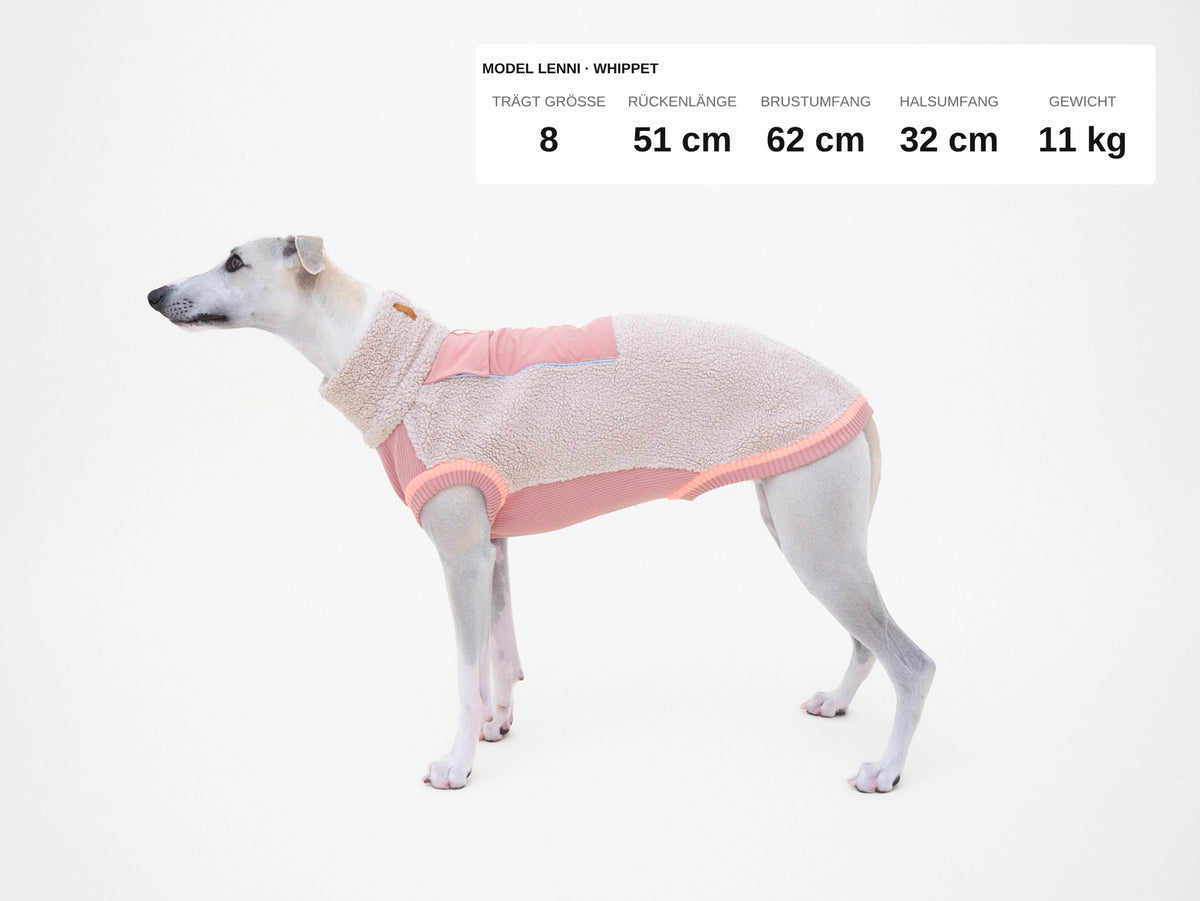 lumiies® Sport Racer Hundepollover aus Teddy-Sherpa-Fleece
