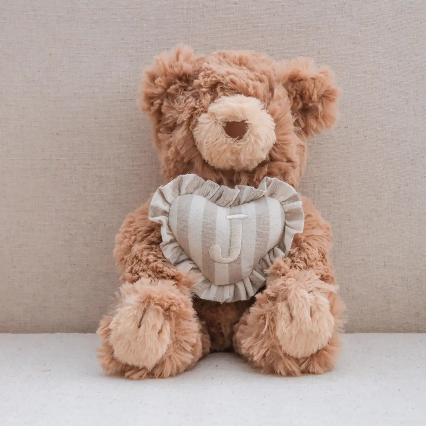 Hundespielzeug Kuschelbär mit Deinem Herz (A-Z)