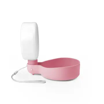 Reiseflasche für Hunde klappbar Rosa