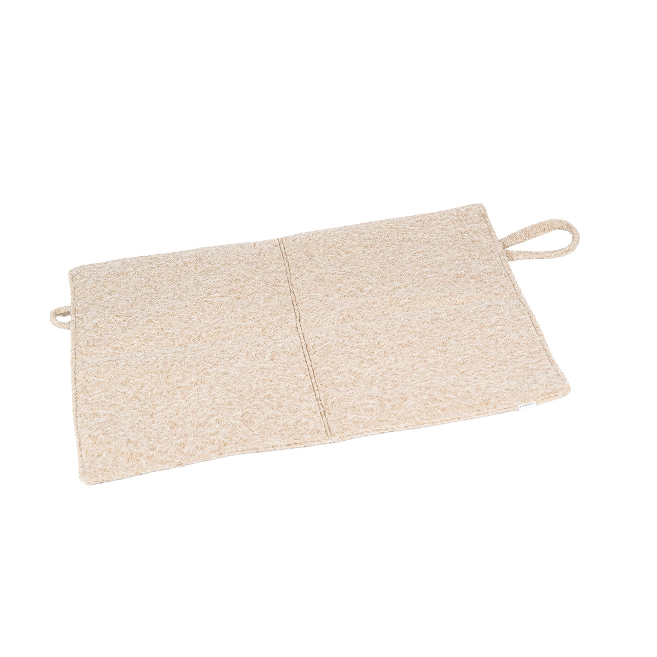 Faltbare Reisedecke FELTRO Beige Walkfilz-Optik