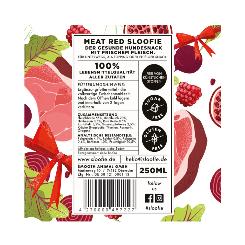 Zutaten Sloofie Smoothie - FESTTAGSSLOOFIE - RIND