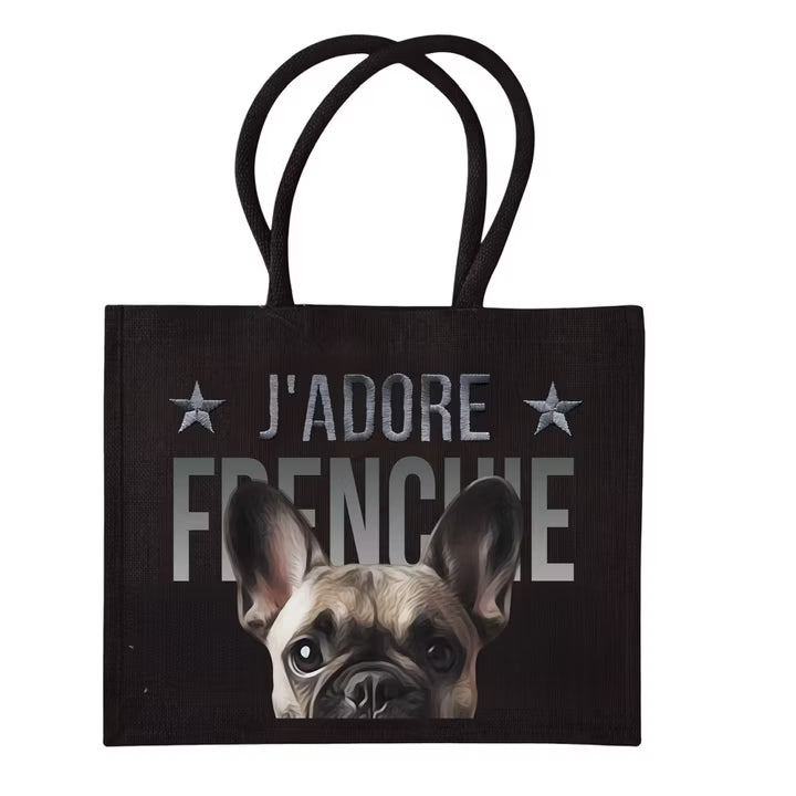 COCO + LOUIS Black Edition Shopper mit verschiedenen Hundemotiven