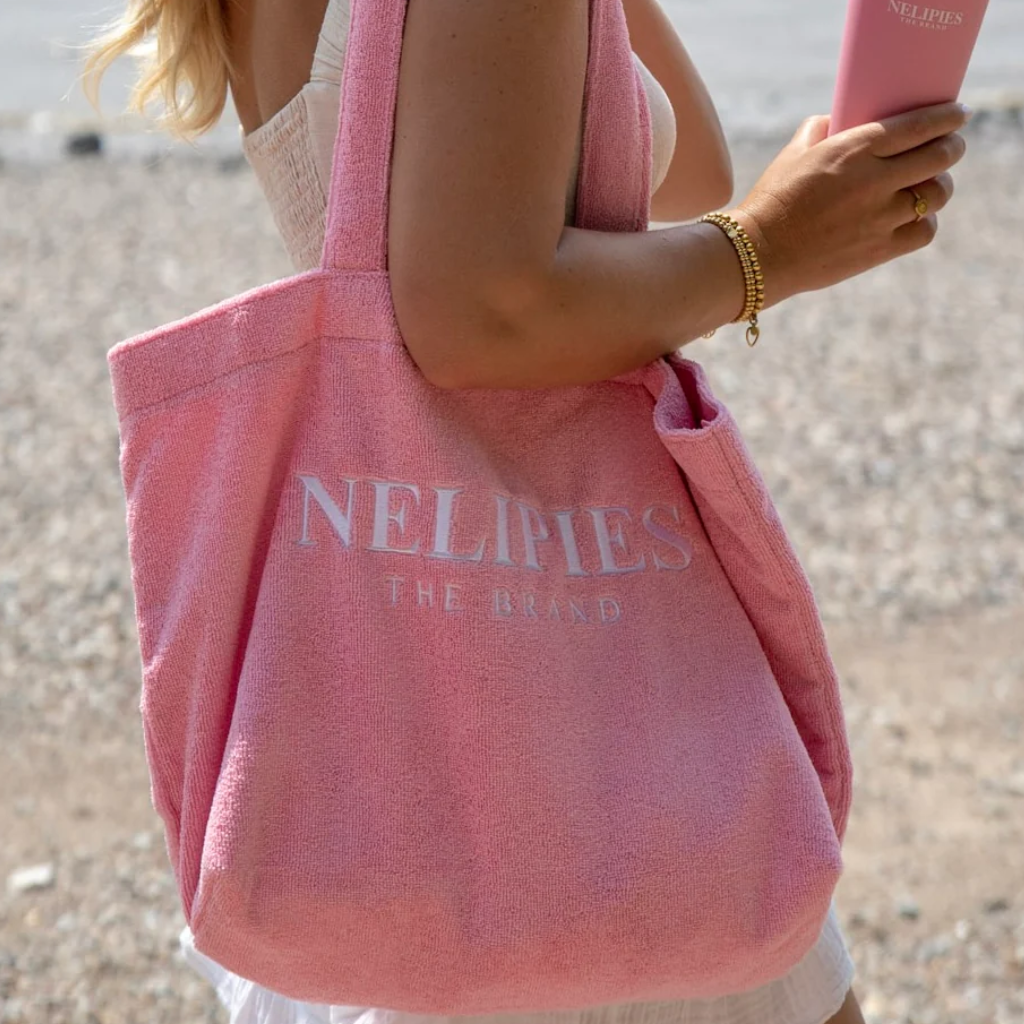 Tragebild Nelipies Frottee Bag pink - Strandtasche