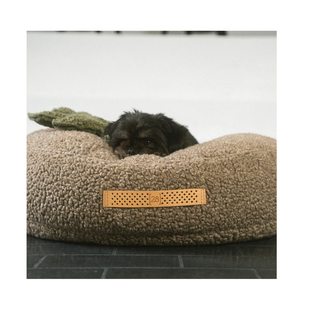 Hundekissen FULVIO Bouclé Wolle NATURAL BROWN Cushion
