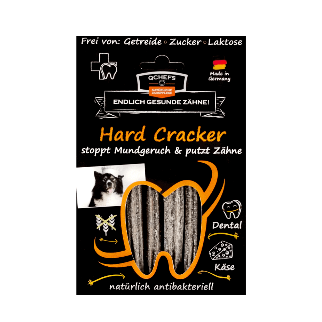 QChefs Hard Cracker Kaustangen für Hunde