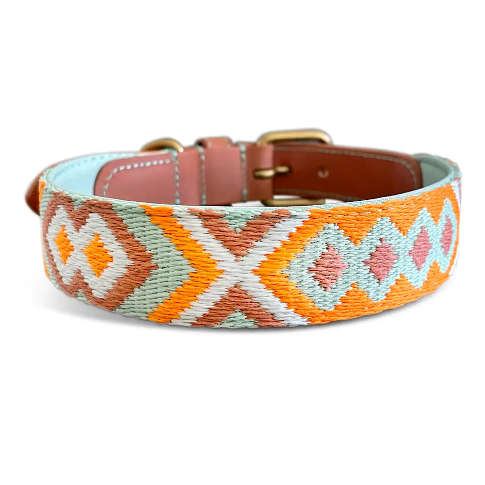 Halsband Premium Mint Orange gepolstert