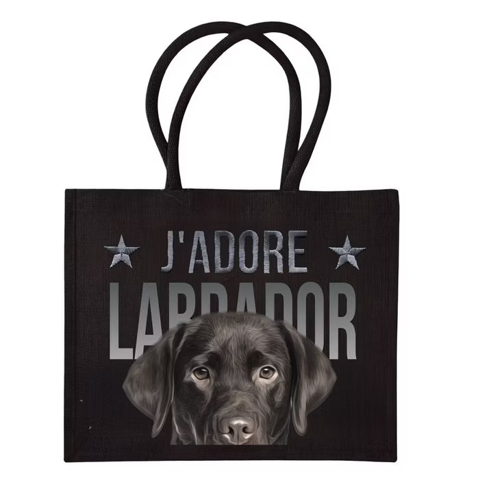COCO + LOUIS Black Edition Shopper mit verschiedenen Hundemotiven