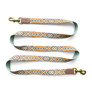 Hundeleine Mint Orange 3-fach verstellbar