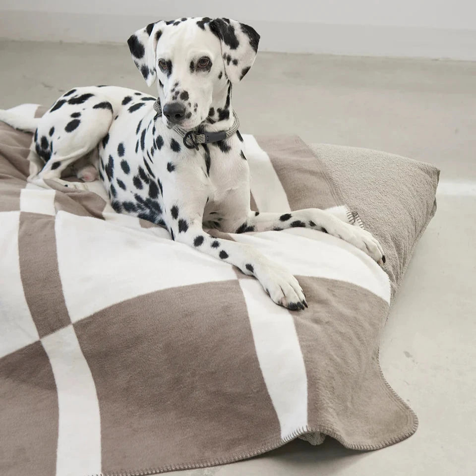 MiaCara Blocco Hundedecke Taupe Natur