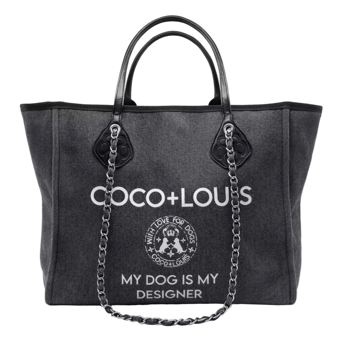 COCO + LOUIS "et voilà! Denim-Bag" mit Deinem Hund - personalisierbar