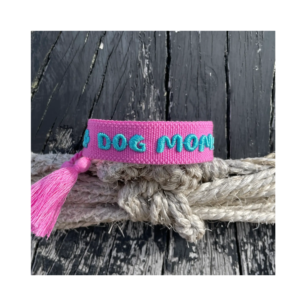 Moodbild Statement Armband DOG MOM Pinky - LOVIN'DOG