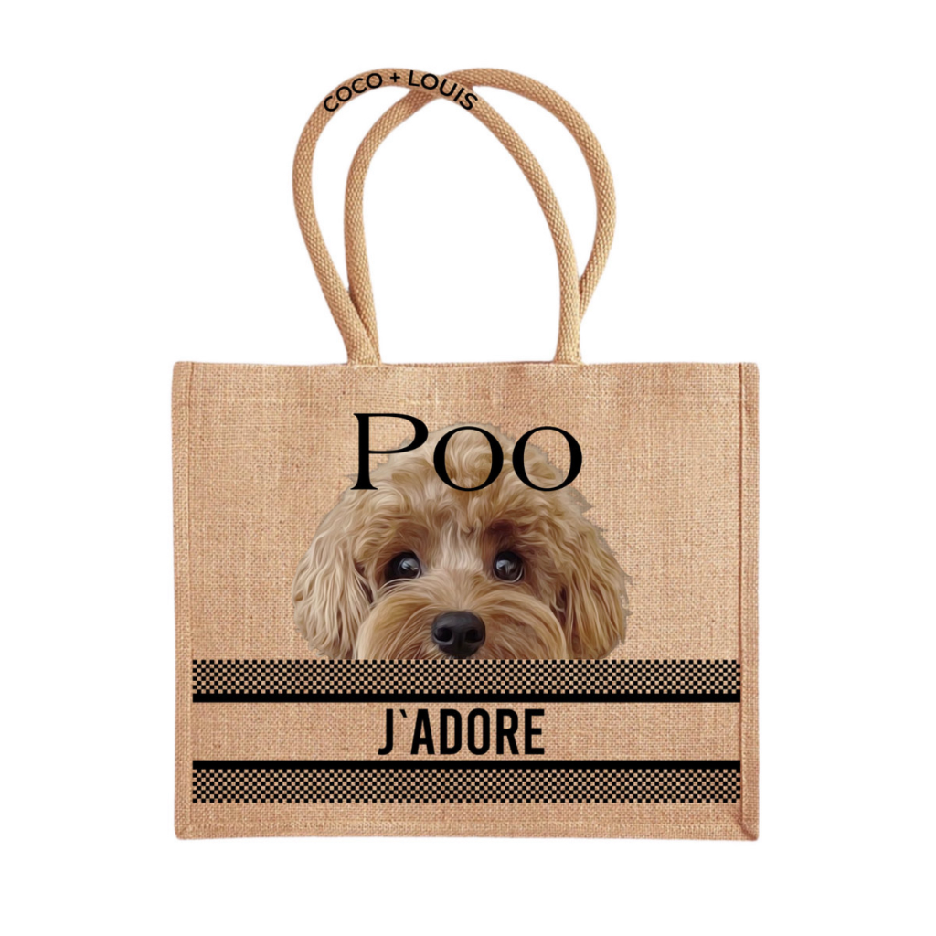 COCO + LOUIS Shopper mit Hundemotiv Poo