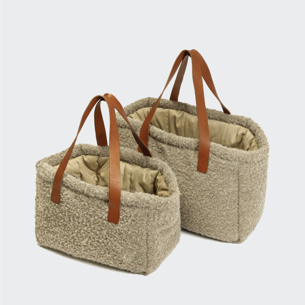 Größenübersicht Cloud7 Hundetasche Verona Wool Beige