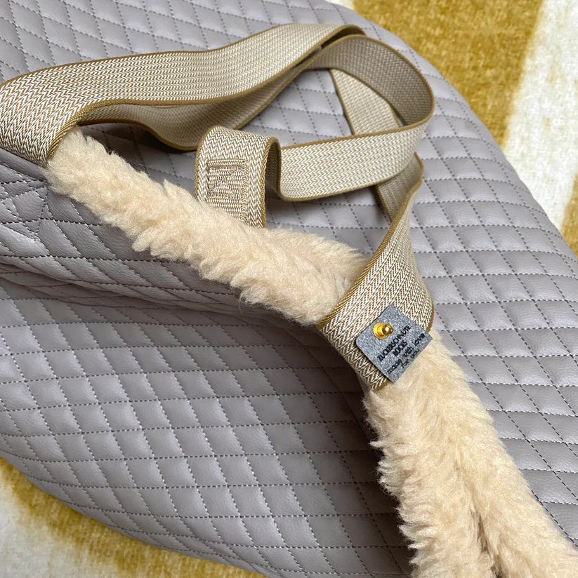 Teddy Dog Bag Kunstleder Taupe