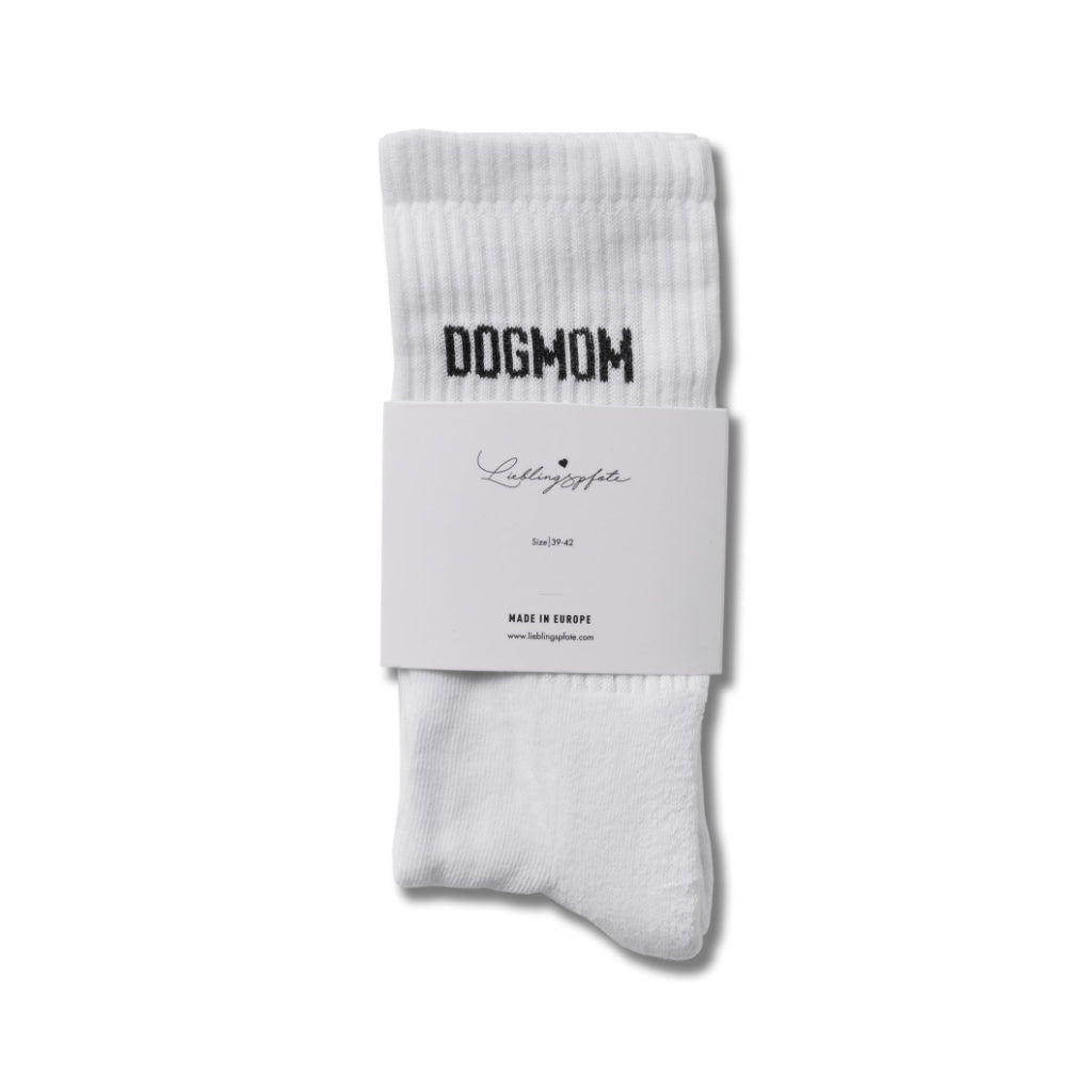 Socken DOGMOM weiß - Lieblingspfote