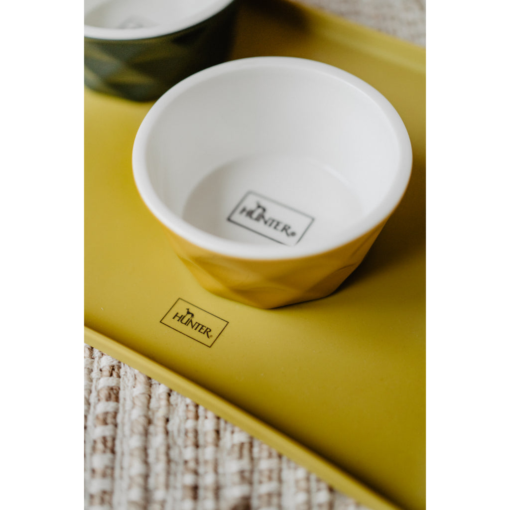 Keramik Napf Eiby & Napfunterlage Eiby gelb - HUNTER