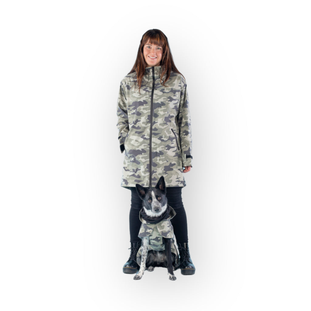 Regenmantel Damen Visibility Camouflage - PAIKKA