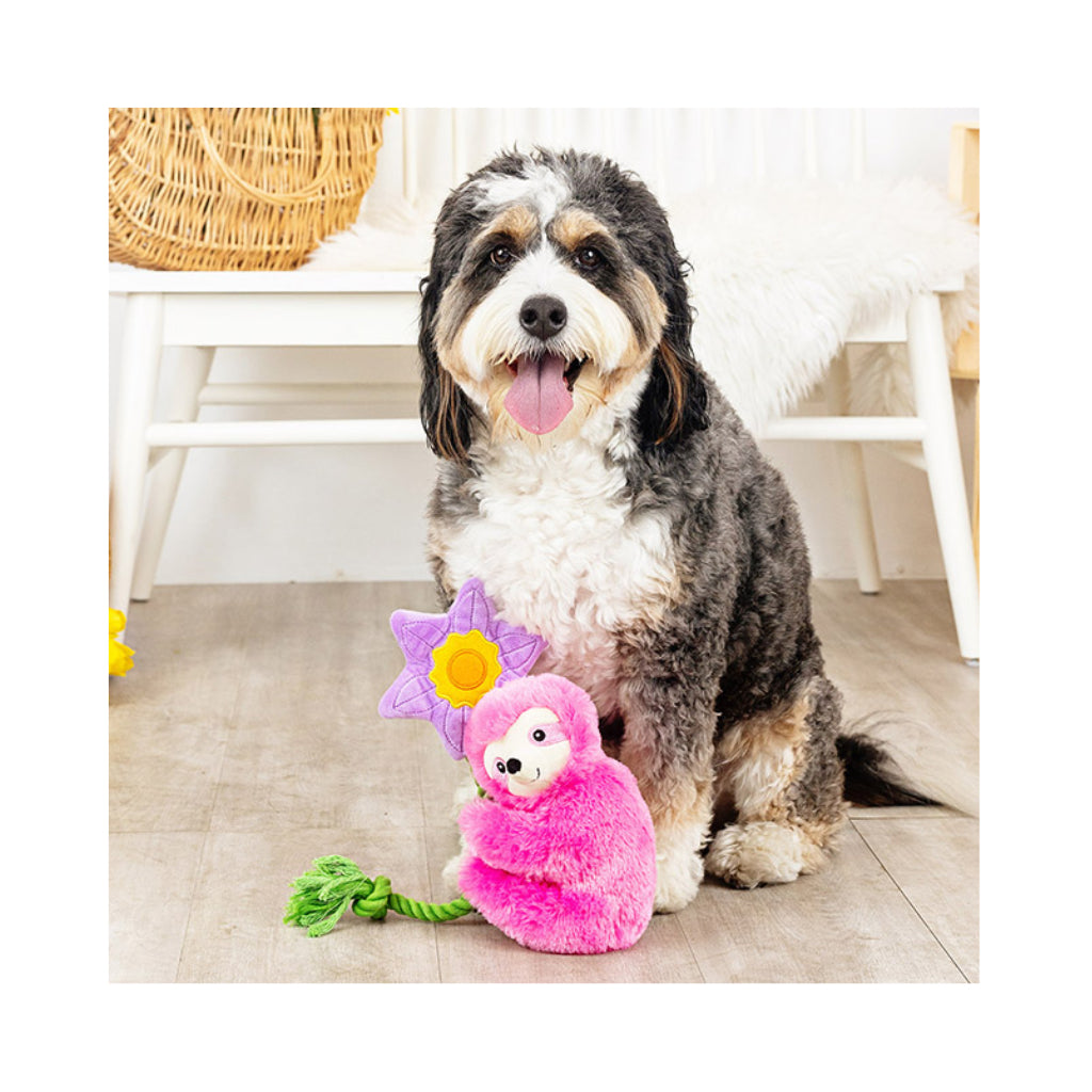 Hund mit Hundespielzeug Faultier Bloom baby, bloom - PetShop by Fringe Studio