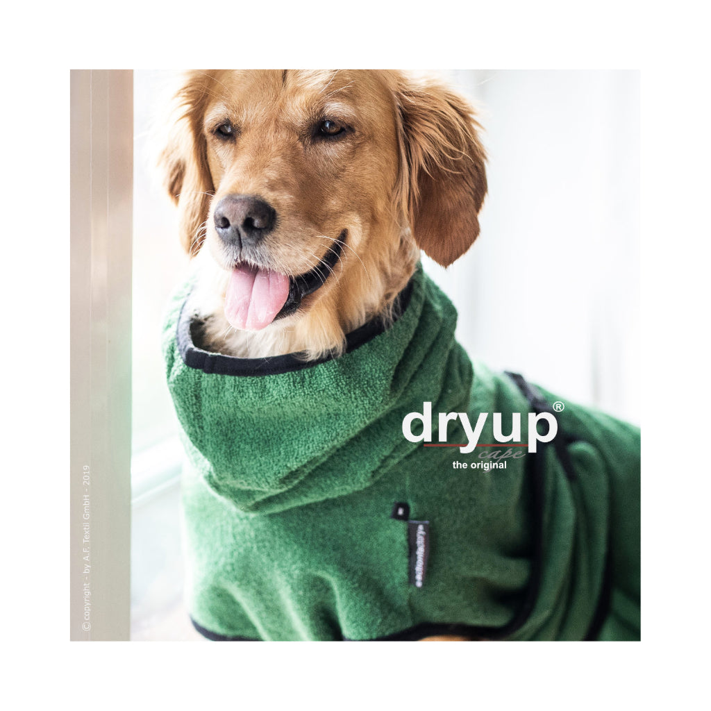 Hundebademantel DRYUP Cape dark-green - actionfactory